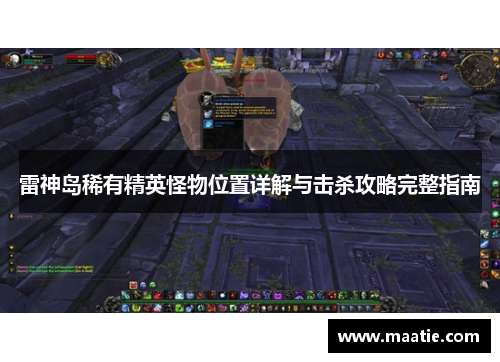 雷神岛稀有精英怪物位置详解与击杀攻略完整指南